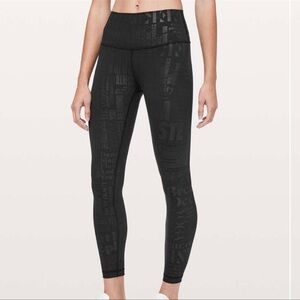 Lululemon 20th Anniversary Wunder Under Manifest Leggings